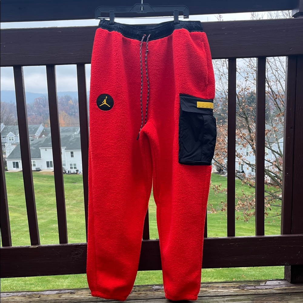 Jordan crimson Orange/Red and Black Joggers